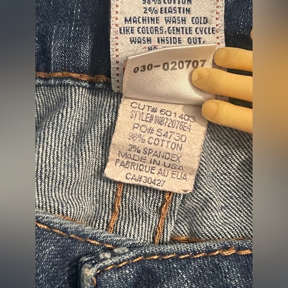 TRUE RELIGION 90’s Vintage Y2k jeans low rise straight leg size 31 medium wash - Picture 3 of 8